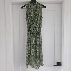 Kut from the Kloth Asymmetrical Dress - Black and Yellow